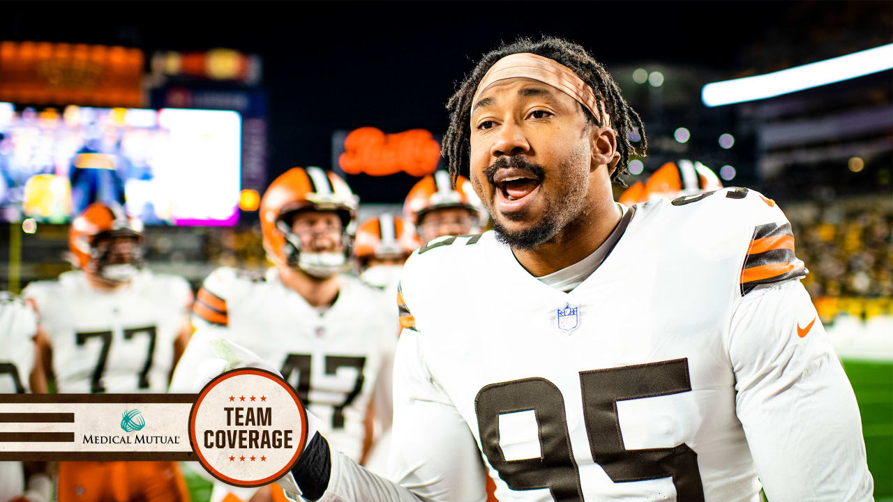 Browns' Joe Woods says 'everything's good' with him and Myles Garrett