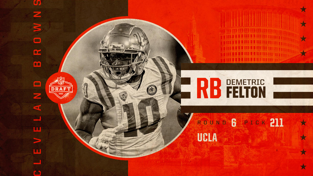 6th Round: Browns select RB Demetric Felton with No. 211 pick in