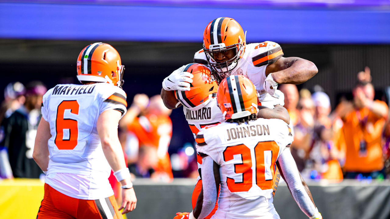 Mayfield and Chubb combine to carry Browns past Ravens 40-25