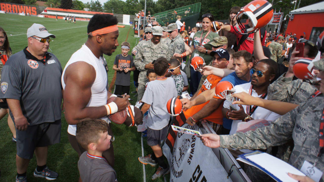 Panthers host military service members at NFL training camp