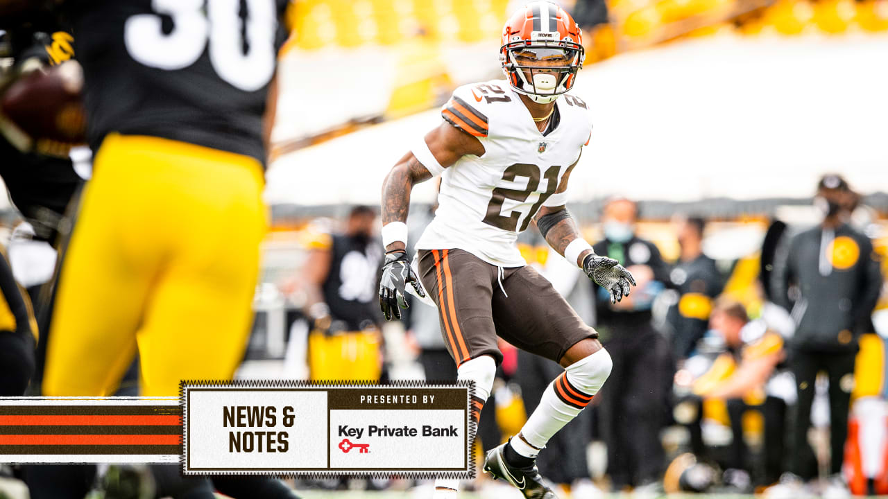 Browns lose cornerback Ward for Steelers game after positive test