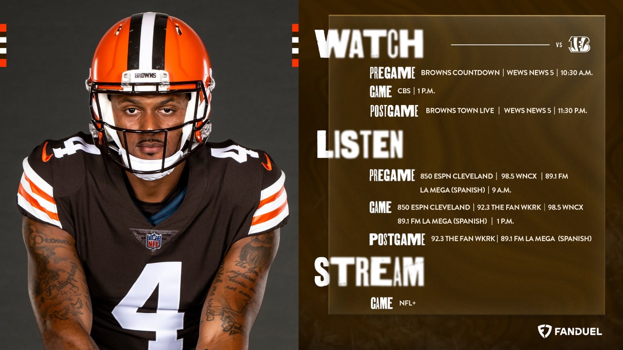 how to watch browns game today for free
