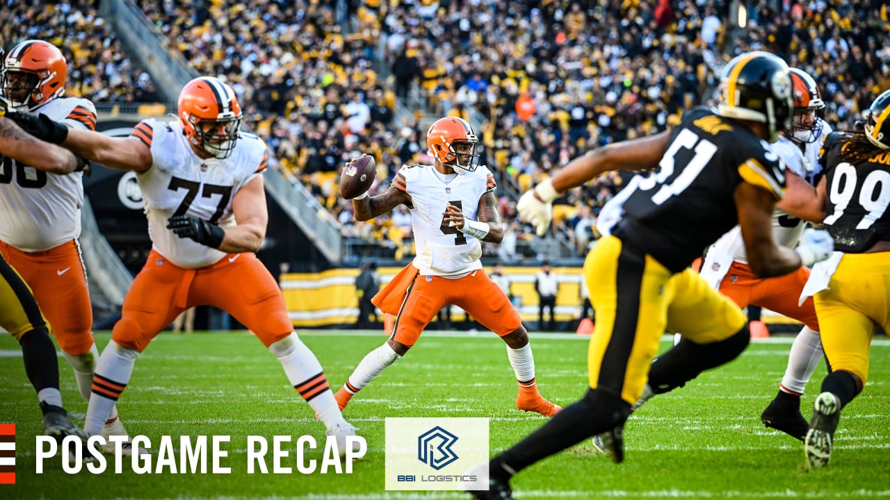 Browns fall to Steelers in season finale