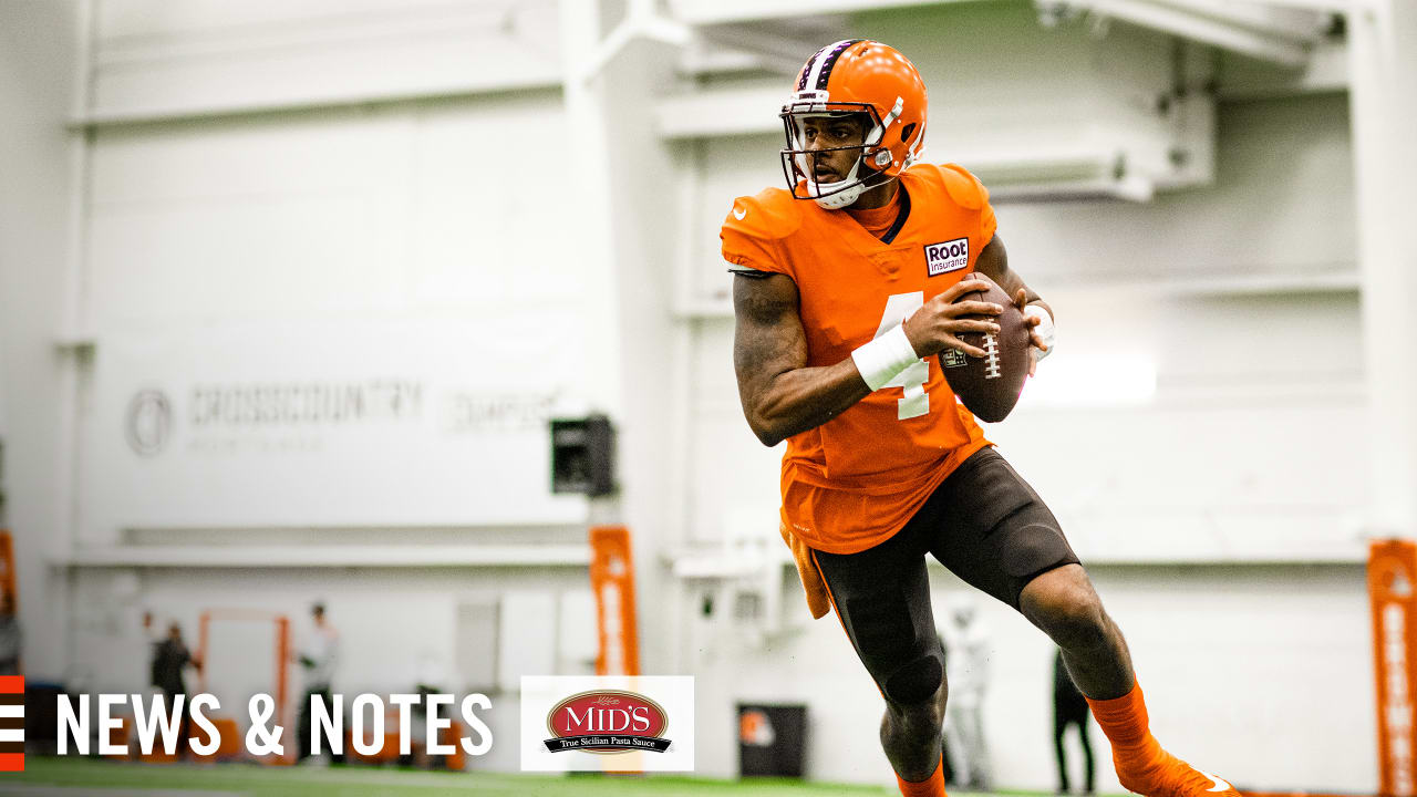 Cleveland Browns QB Watson practices for 1st time during