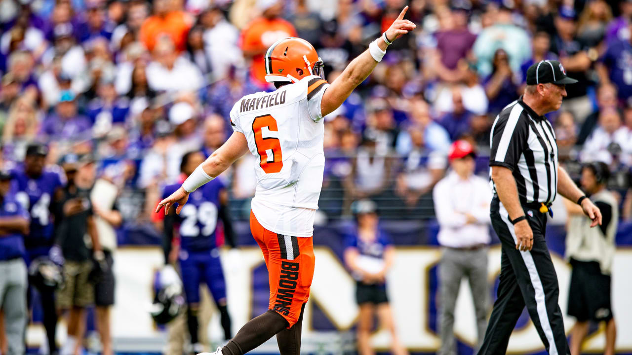 Mayfield and Chubb combine to carry Browns past Ravens 40-25