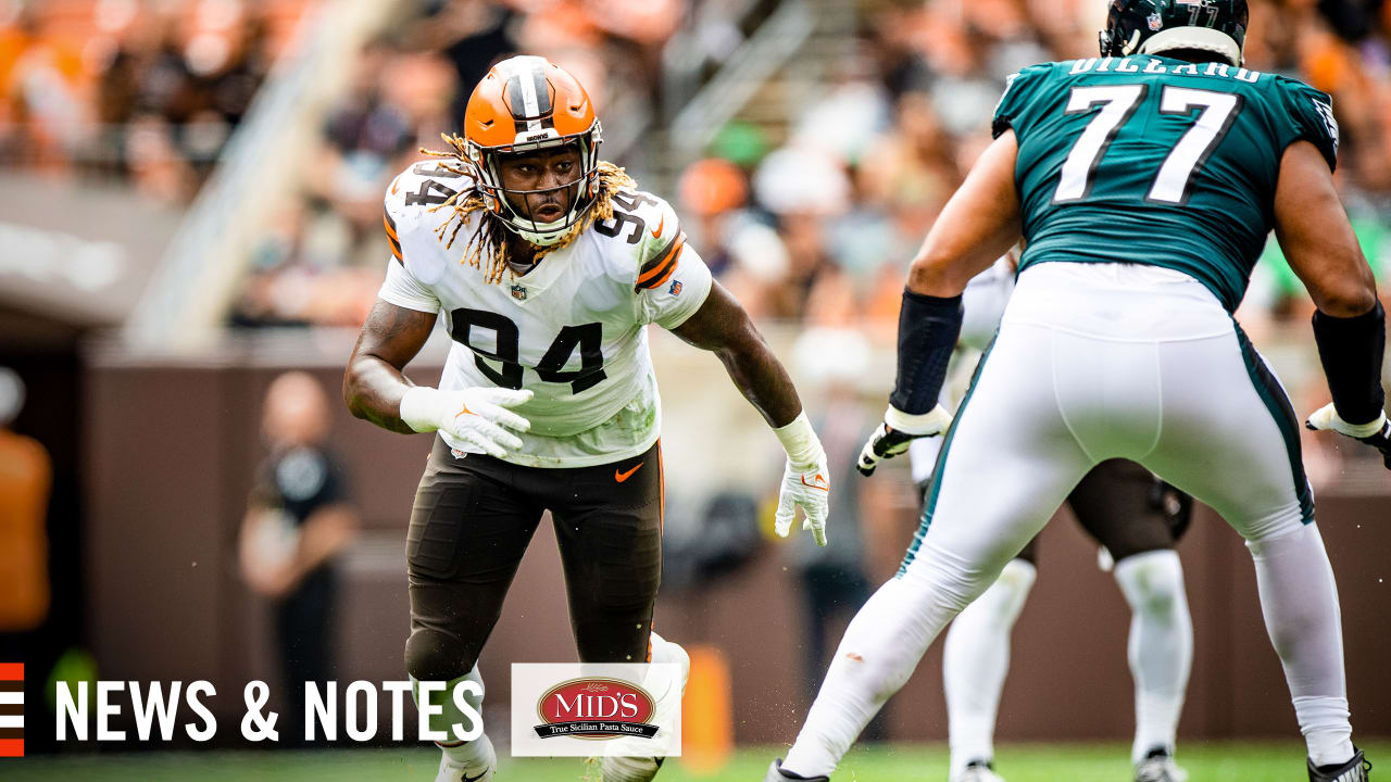 Jacksonville Jaguars center Nick Ford (77) looks at the video screen from  the sidelines during the second half of an NFL preseason football game  against the Cleveland Browns, Friday, Aug. 12, 2022