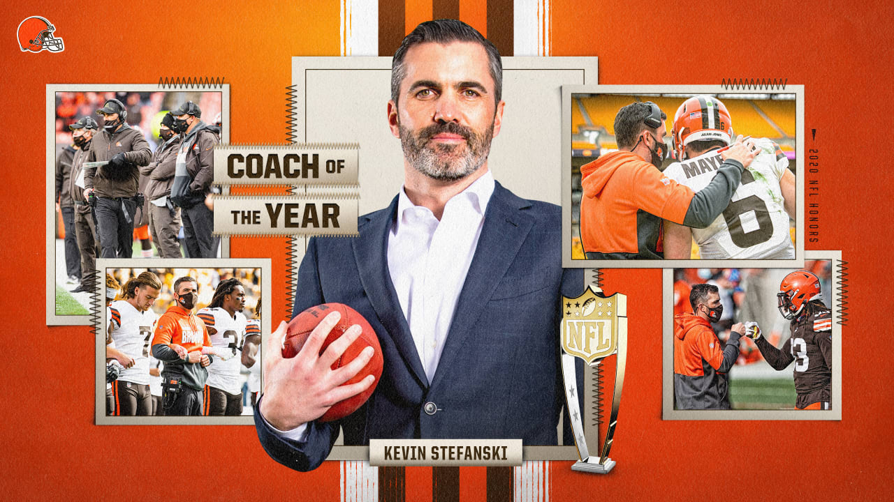 Kevin Stefanski named NFL coach of the year