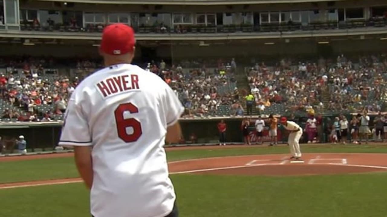 Brian Hoyer Throws Out First Pitch