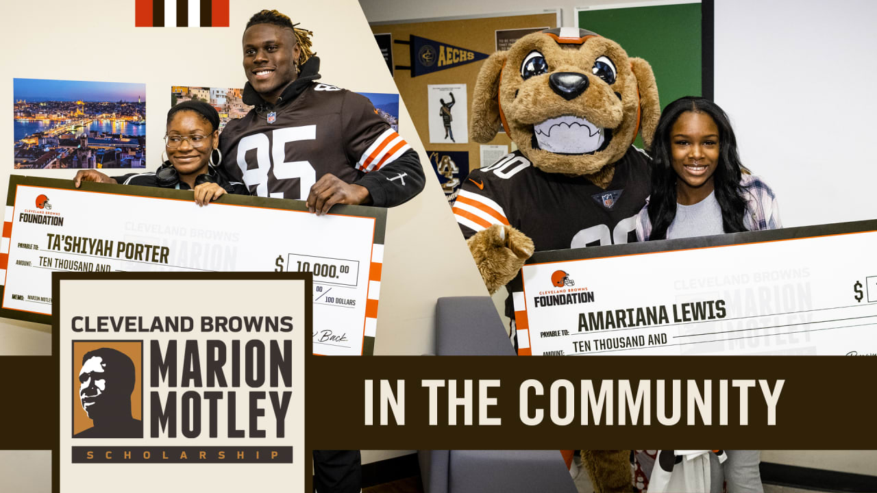 Browns Foundation Surprises Marion Motley Scholarship Recipients