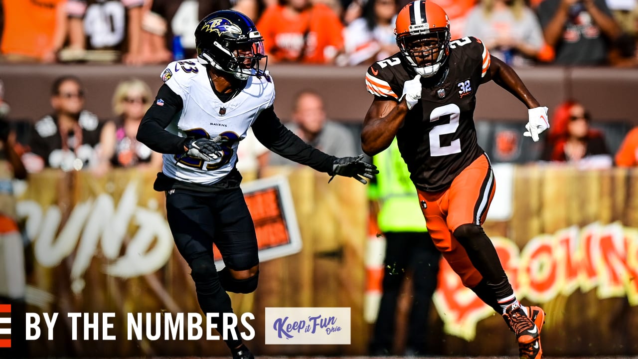 Inside the Numbers Ahead of the Cleveland Browns vs. Baltimore Ravens