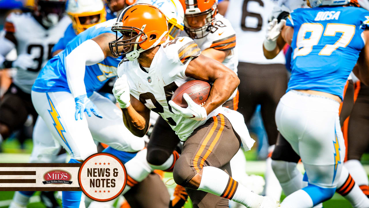 Browns' RB Nick Chubb (calf) has been ruled Out for Sunday's game