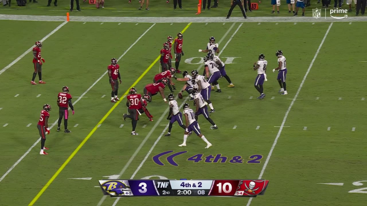 HIGHLIGHT: Ravens Turnover on Downs vs. Bucs