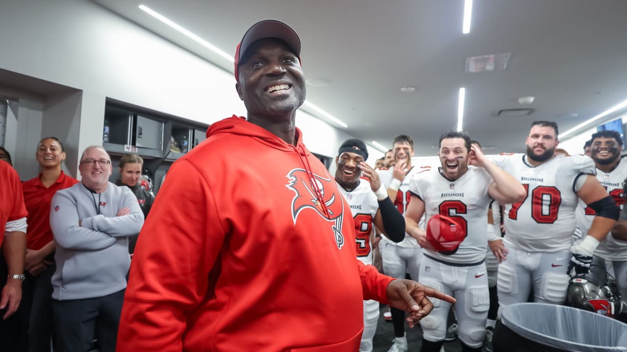 WATCH: Bucs HC Todd Bowles lets loose in postgame locker room speech