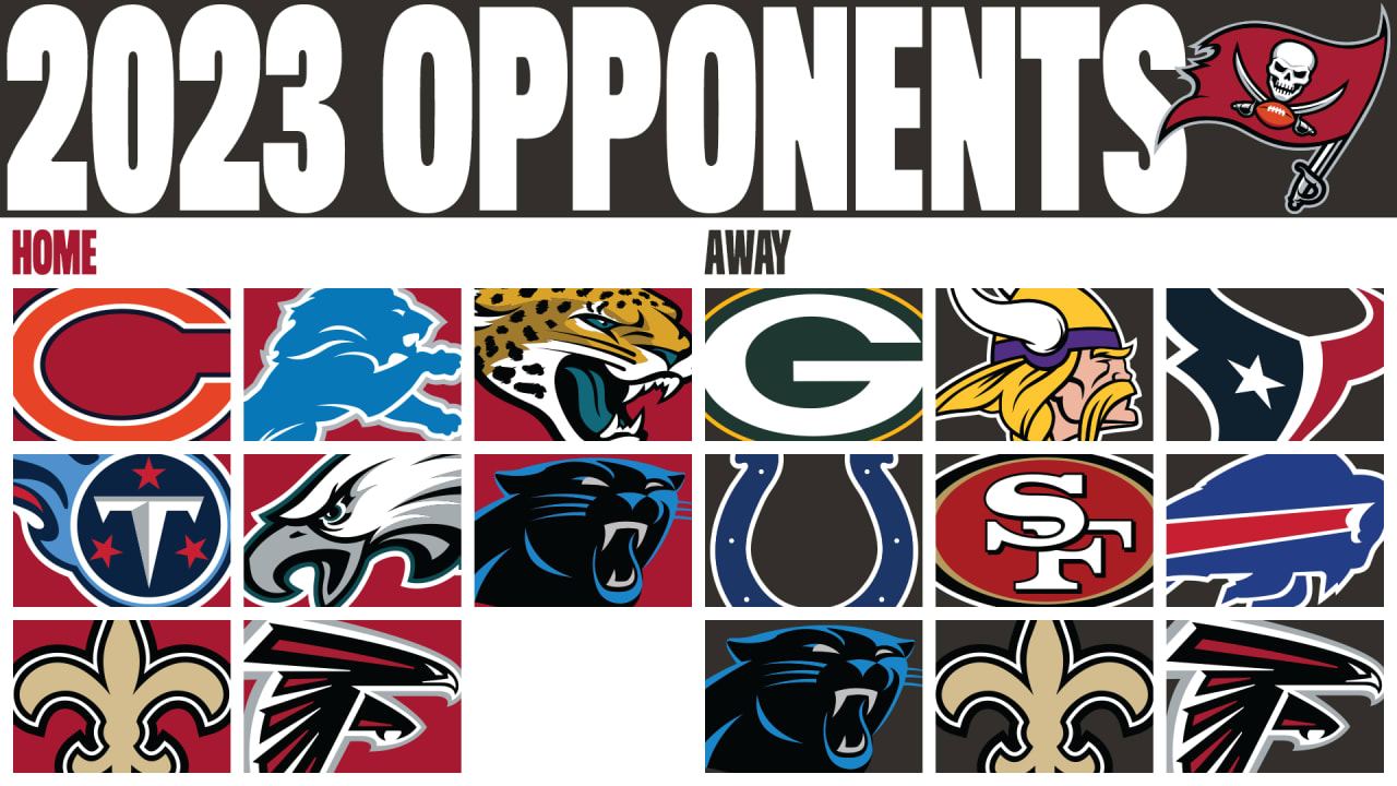 Future Schedule for 2023 Buccaneers: NFC North, AFC South, 49ers, Bills,  Eagles, NFC South