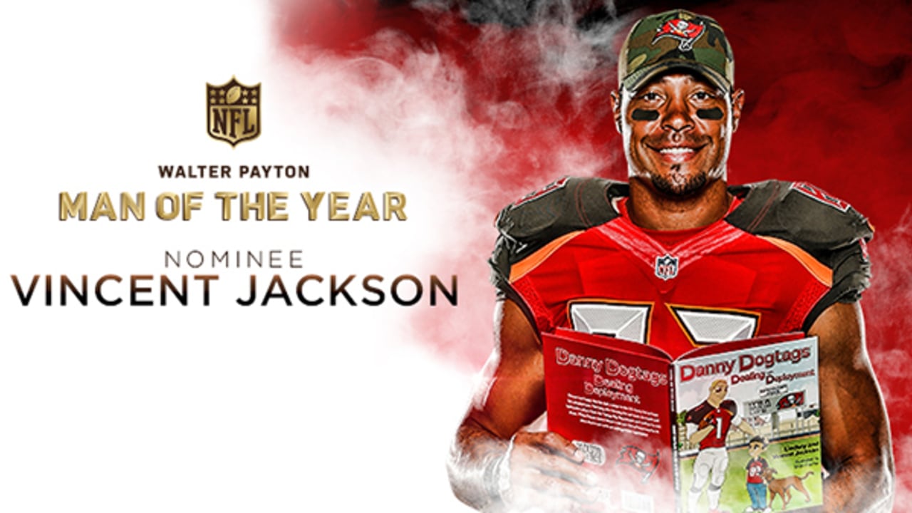 Tampa Bay Buccaneers - When he's not busy going for 1,000+ yards a season,  he is out there helping the Military communityand for his actions,  Vincent Jackson has been named a #SaluteToService