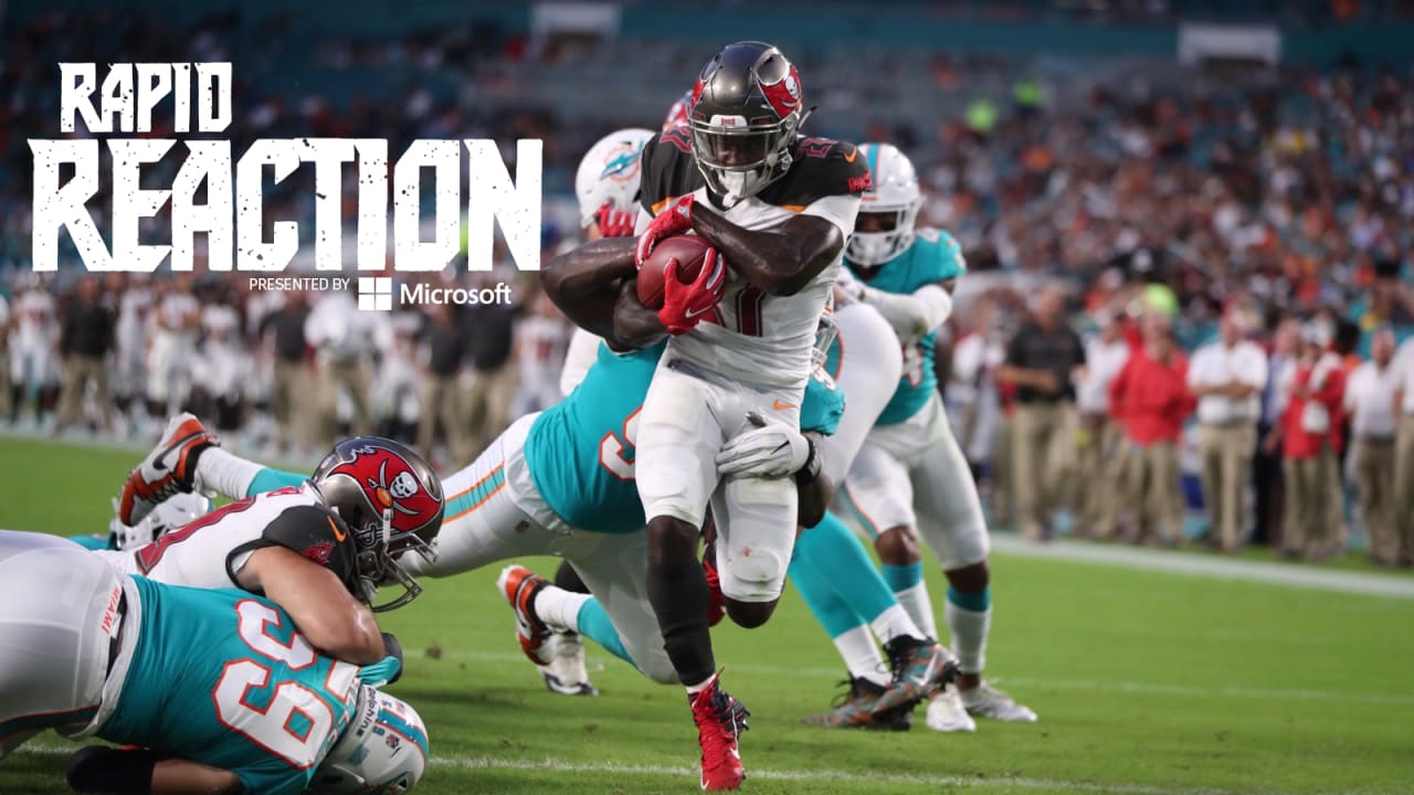 Miami Dolphins cornerback D'Angelo Ross (35) defends in space during an NFL  football game against the Tampa Bay Buccaneers, Saturday, Aug. 13, 2022 in  Tampa, Fla. The Dolphins defeat the Buccaneers 26-24. (