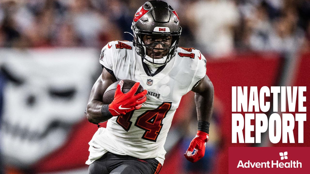 Bucs announce Inactives, WR Julio Jones ruled out against Bengals