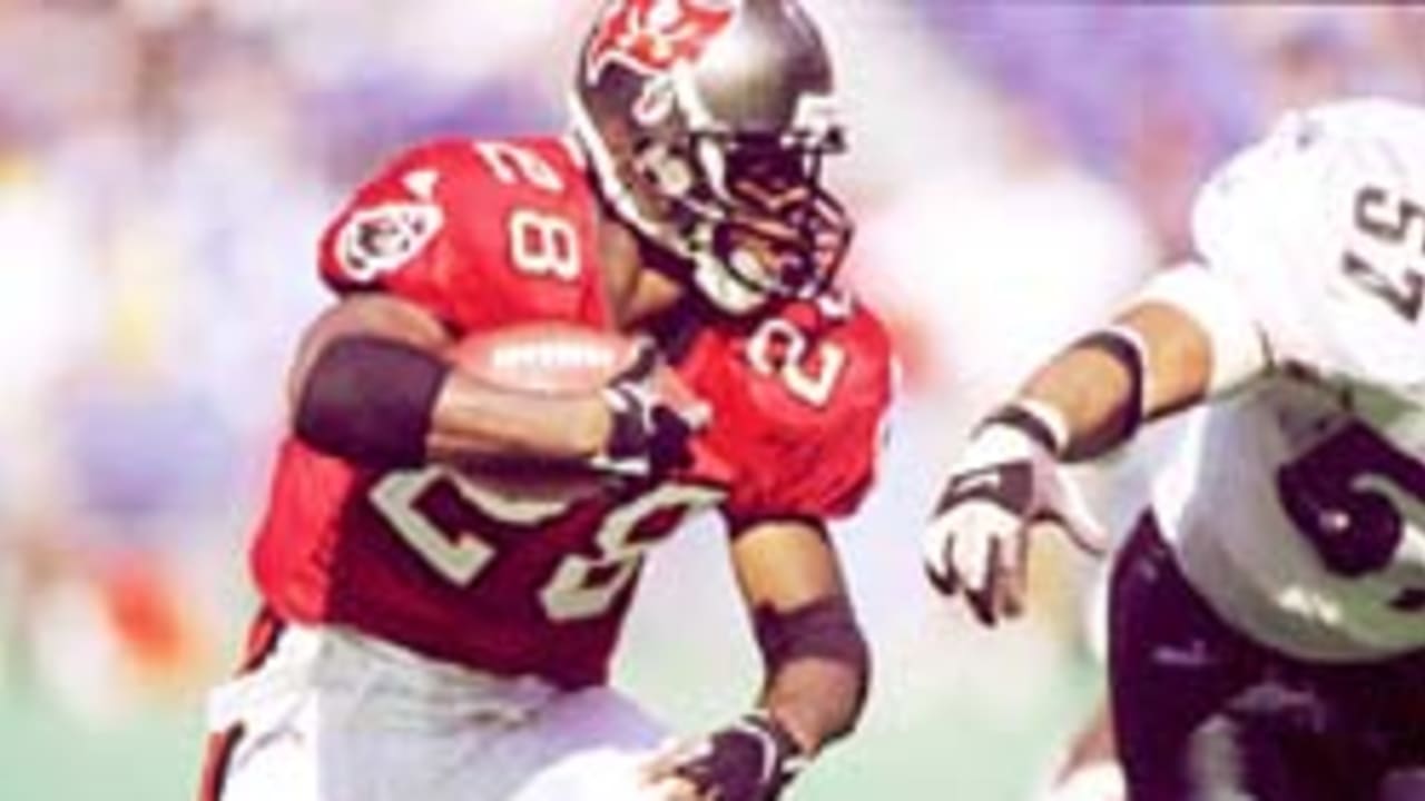 NFL FILE: Mike Alstott and Warrick Dunn of the Tampa Bay