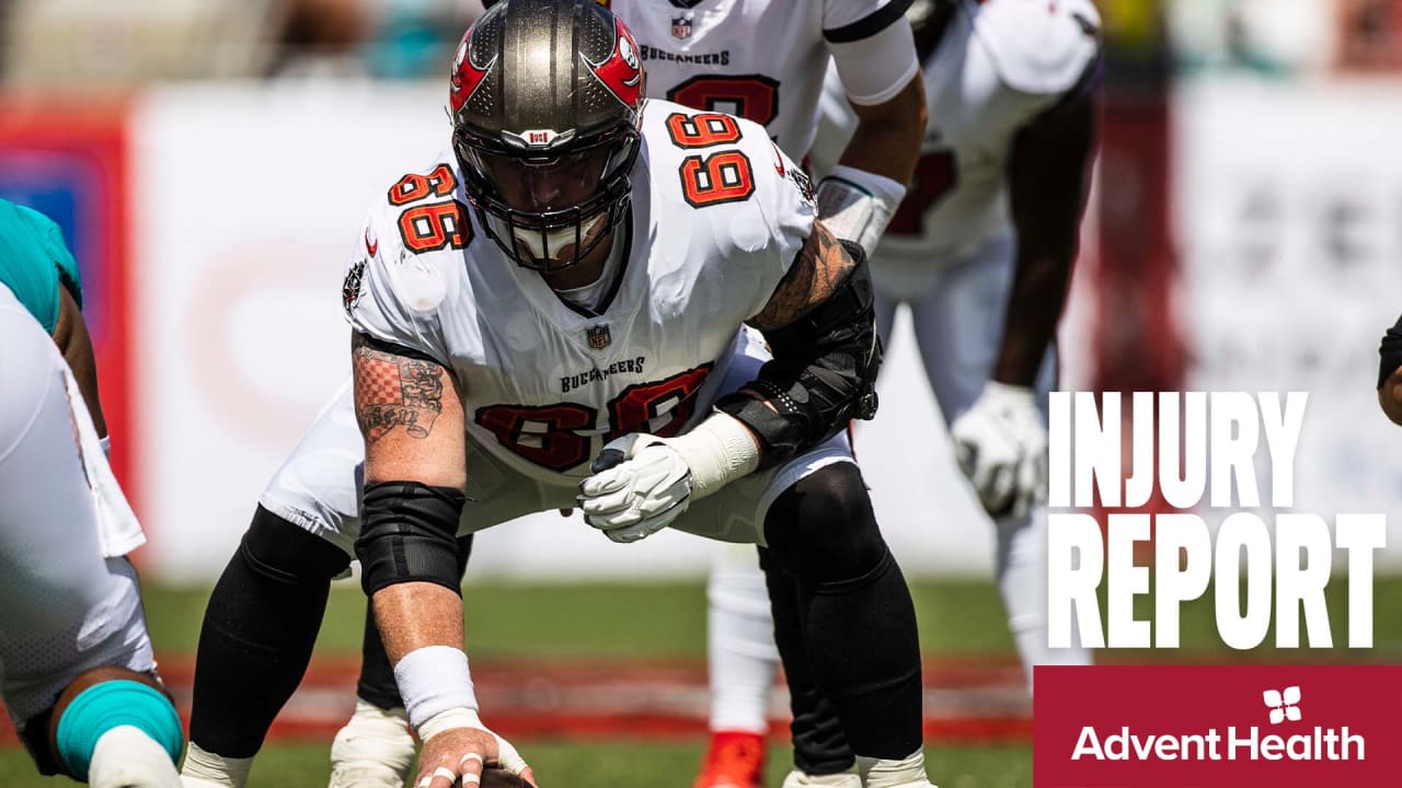 Bucs center Ryan Jensen misses Thursday's practice with ankle injury