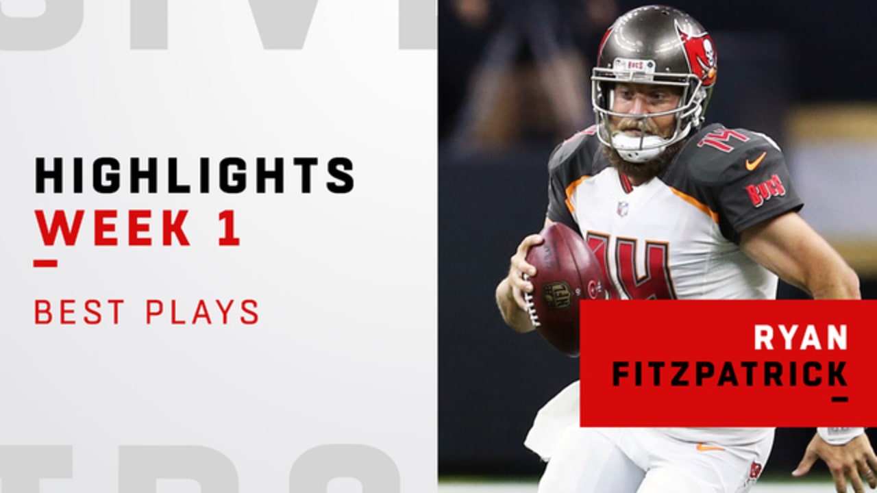 Ryan Fitzpatrick Vs Saints Week 1 Highlights