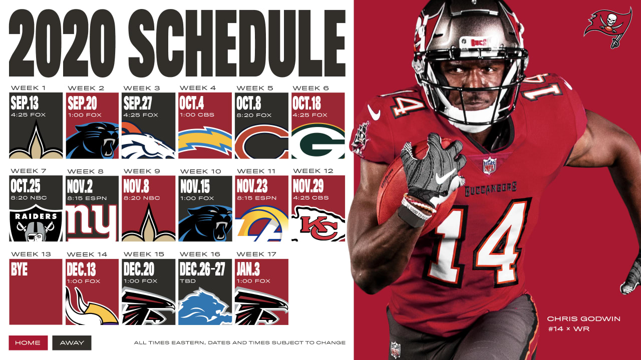 2020 Tampa Bay Buccaneers Schedule: Complete schedule, tickets and