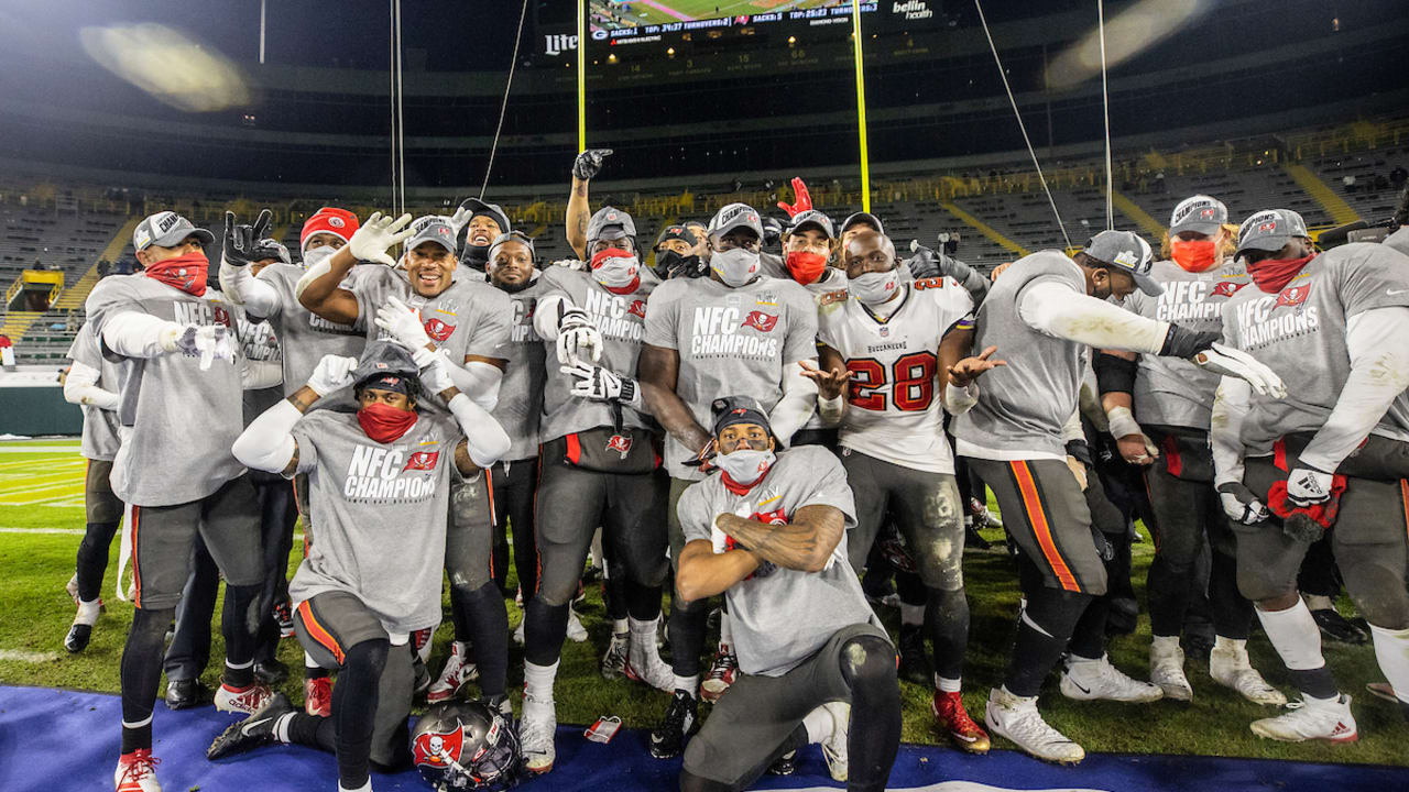 Tampa Bay celebrates after beating Green Bay in NFC title game, advancing  to Super Bowl LV at HOME