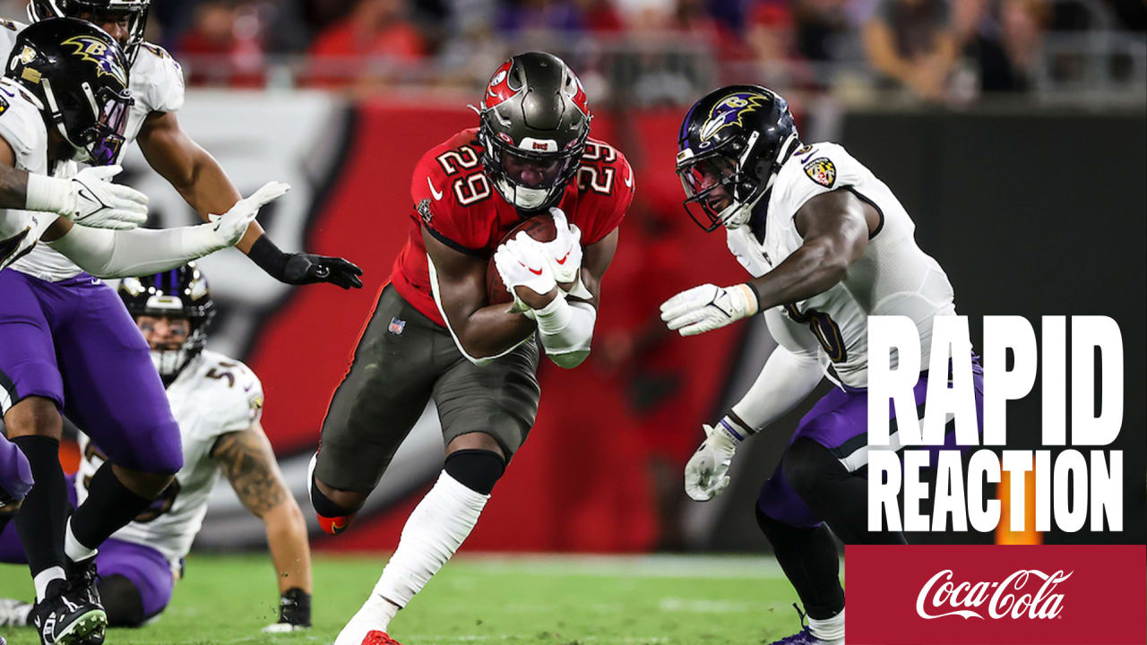 Ravens Reaction Week 8: Run game helps Ravens handle Bucs