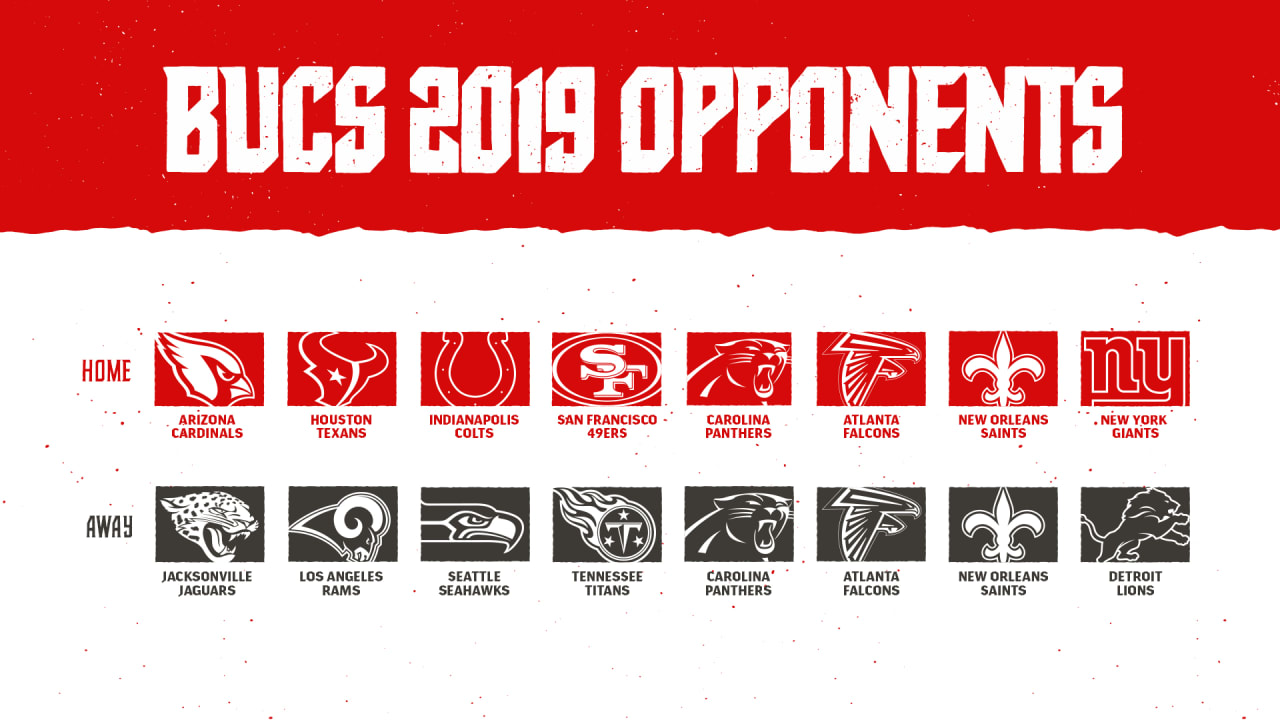 Full 2019 Buccaneers schedule released