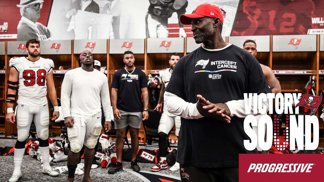 Bucs Postgame Victory Speech Following Win Over Rams