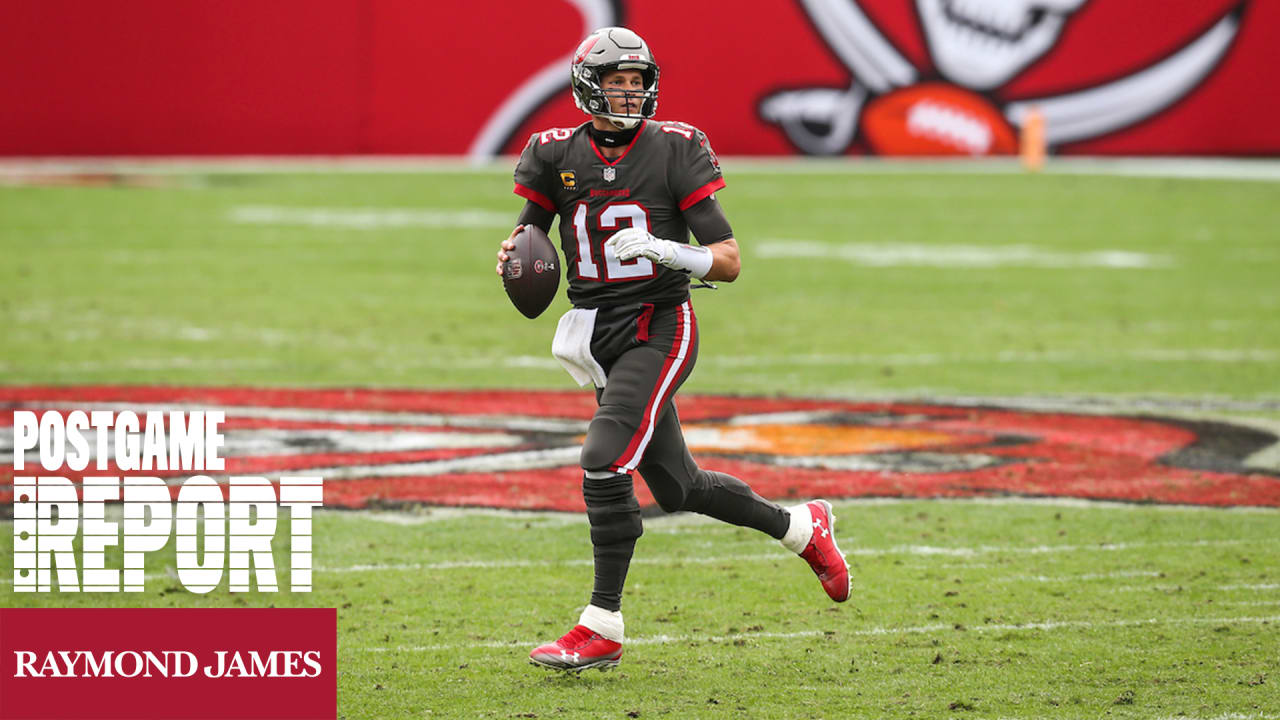 Brady throws for 4 TDs, Bucs pull away from Falcons 44-27