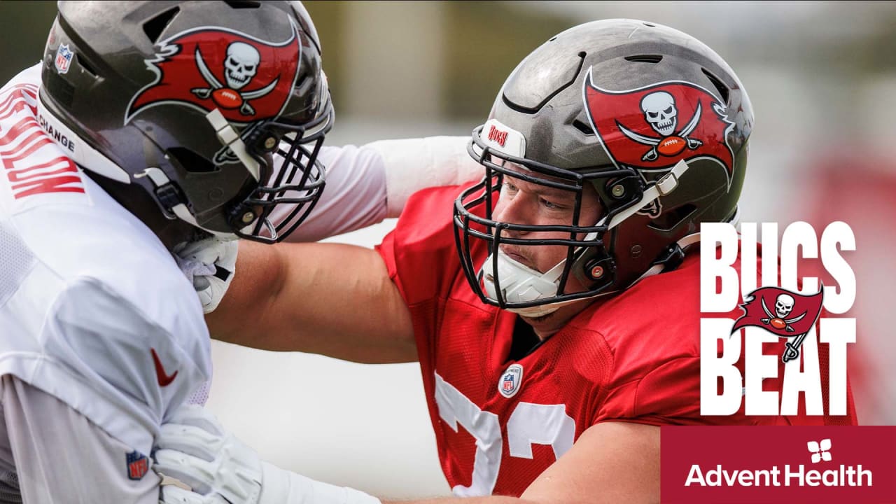 Josh Wells of the Tampa Bay Buccaneers blocks during an NFL