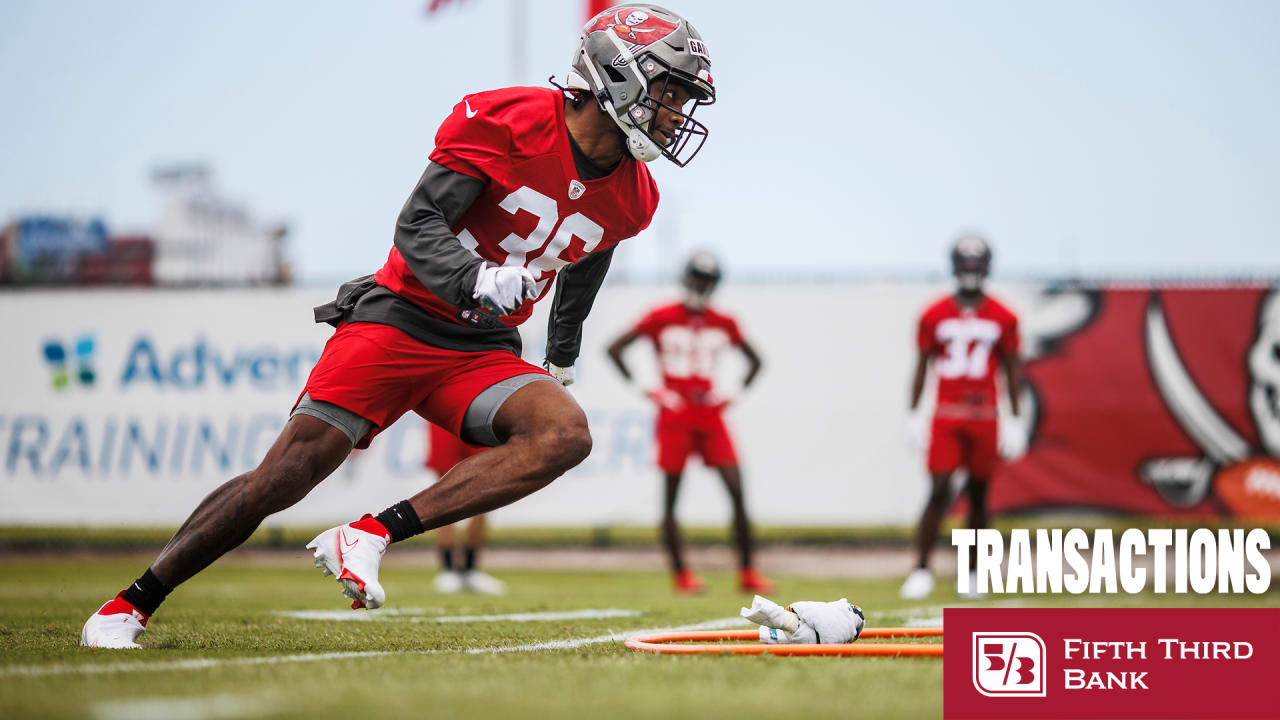 Don Gardner of the Tampa Bay Buccaneers intercepts a pass during a