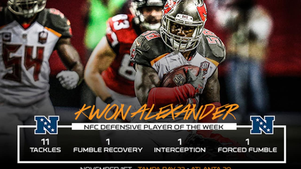 Alexander NFC's Defensive Player of the Week