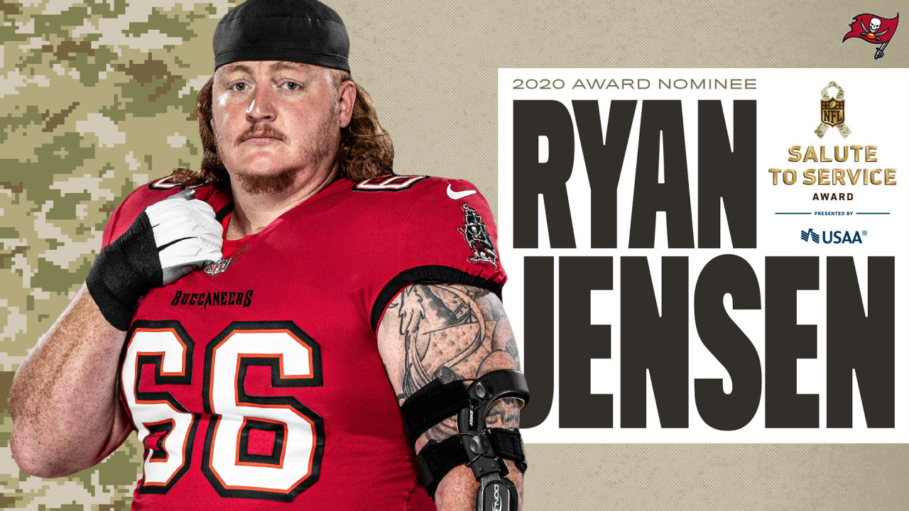 Buccaneers C Ryan Jensen Nominated for NFL Salute to Service Award,  Presented by USAA