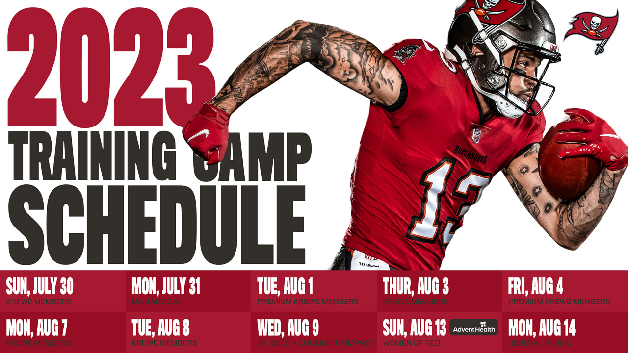 2023 Tampa Bay Buccaneers Training Camp Dates & Announcement