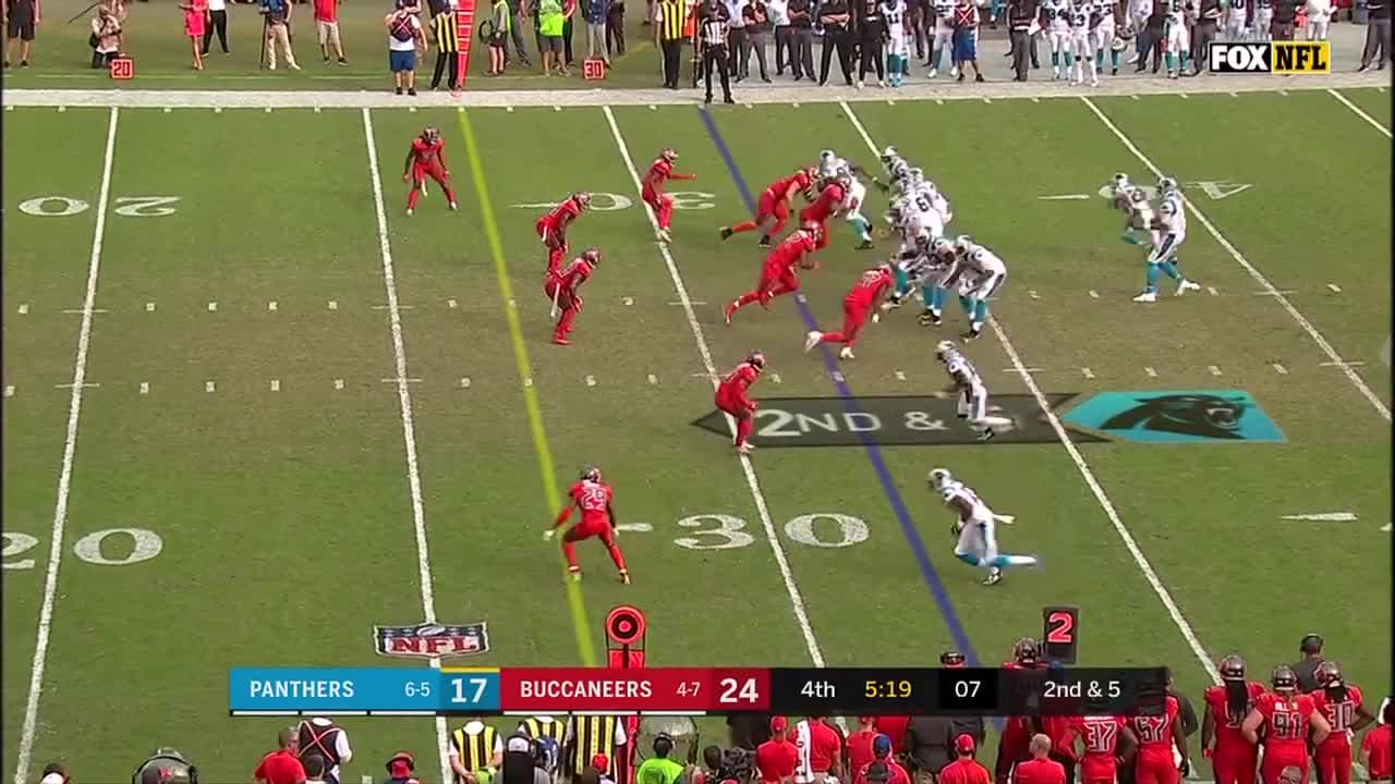Andrew Adams Picks Off Cam Newton For the THIRD Time 