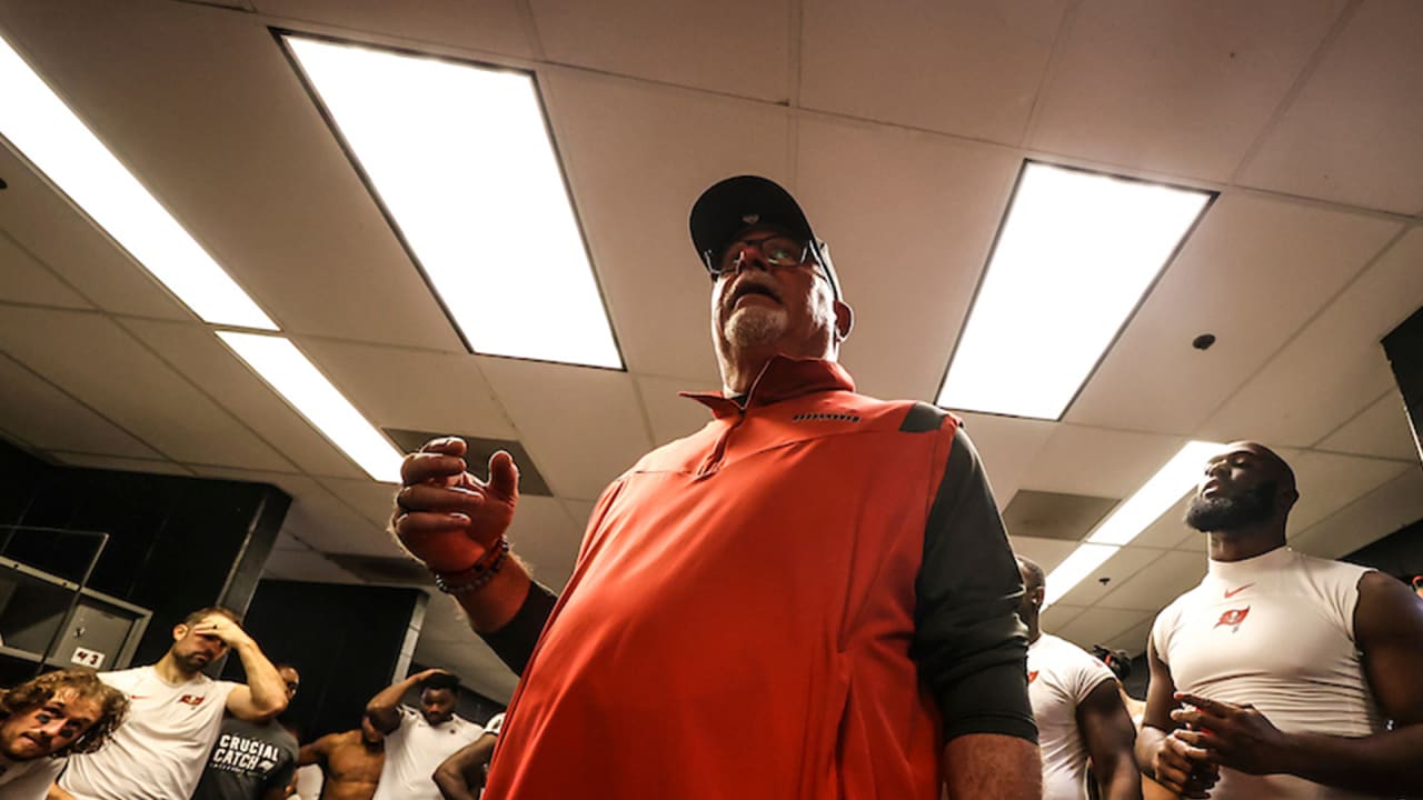 Bucs Postgame Victory Speech Following Win Over Rams