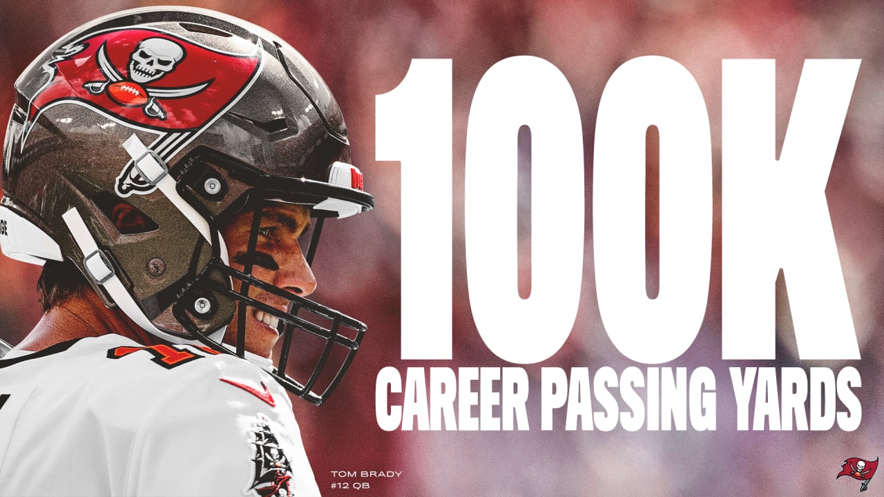 QB Tom Brady Hits 100,000 Career Passing Yards with Bucs and Patriots