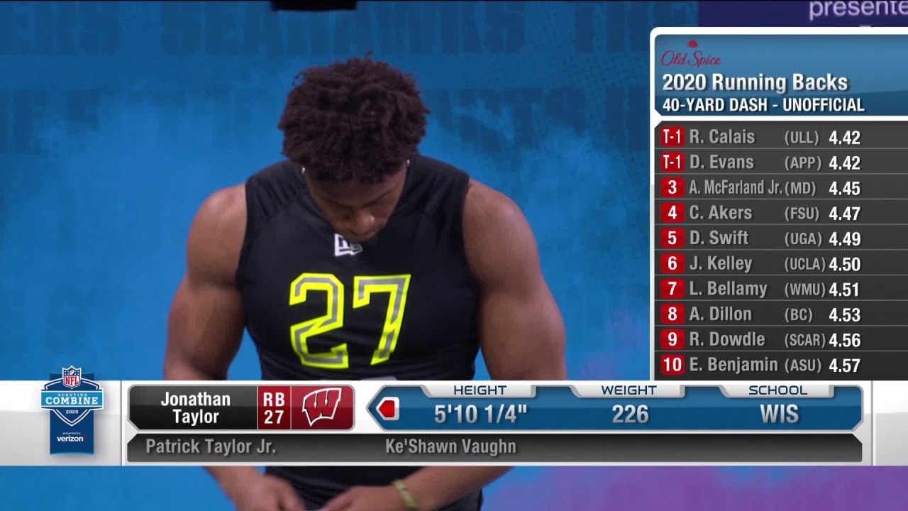 NFL Combine Results: List of Running Back 40-Yard Dash Times for