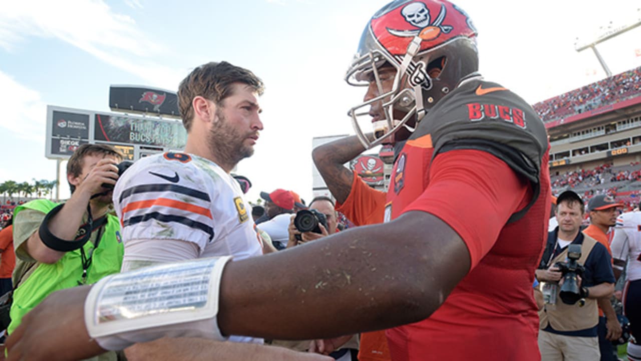 Tampa Bay Buccaneers' quarterback Chris Simms waits on the sideliens during  a game against the Carolina Panthers at Raymond James Stadium Nov. 6, 2005  in Tampa, Fl. Simms ended the day with