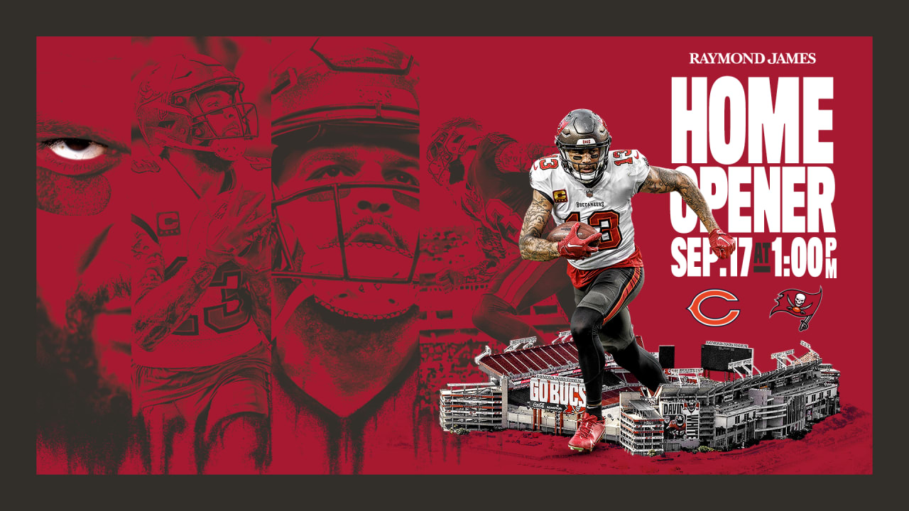Bucs Home Slate Begins Week 2 vs. Bears, Team Opens 2023 Season Week 1