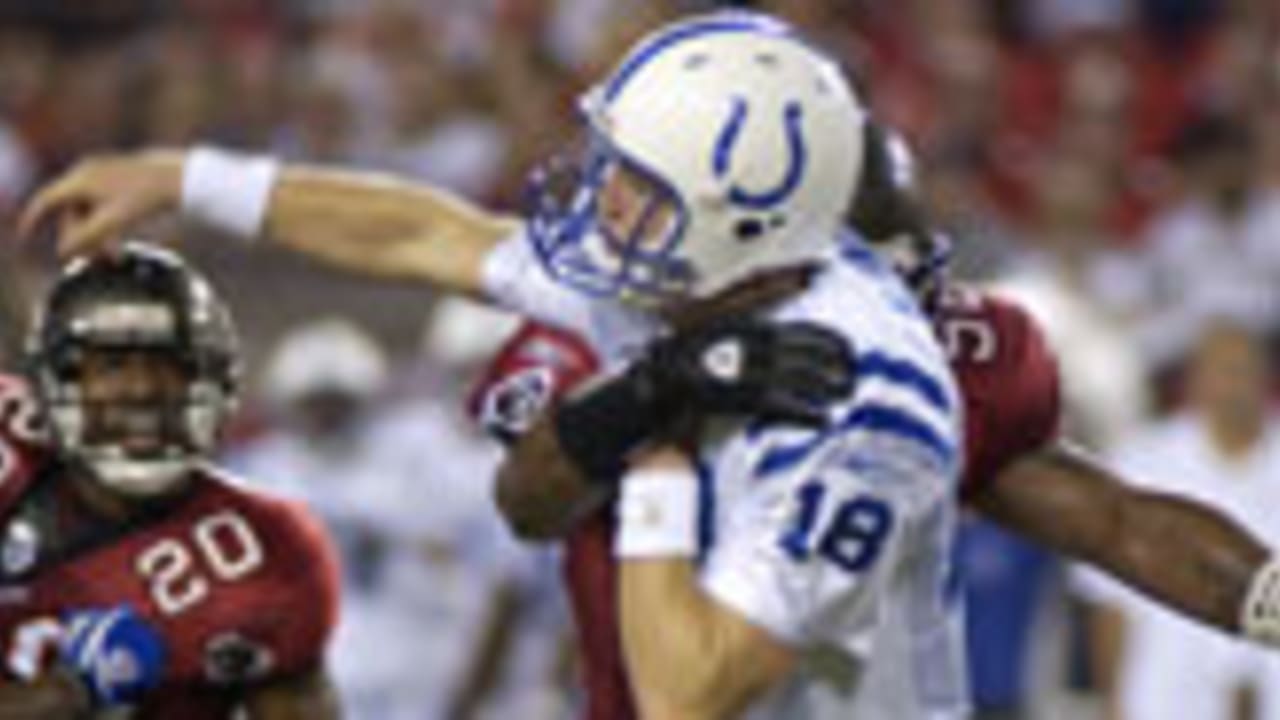 An NFL Crucial Catch logo is seen on a hat prior to an NFL football game  between the Indianapolis Colts and the Denver Broncos, Thursday, Oct. 6,  2022, in Denver. (AP Photo/Jack