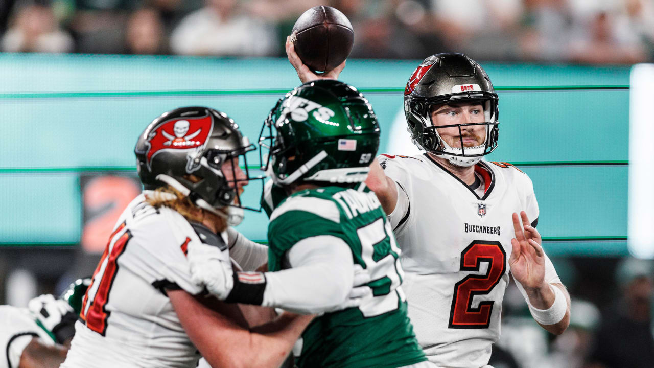 Mayfield sits while Trask plays in Bucs' 13-6 preseason win over Jets