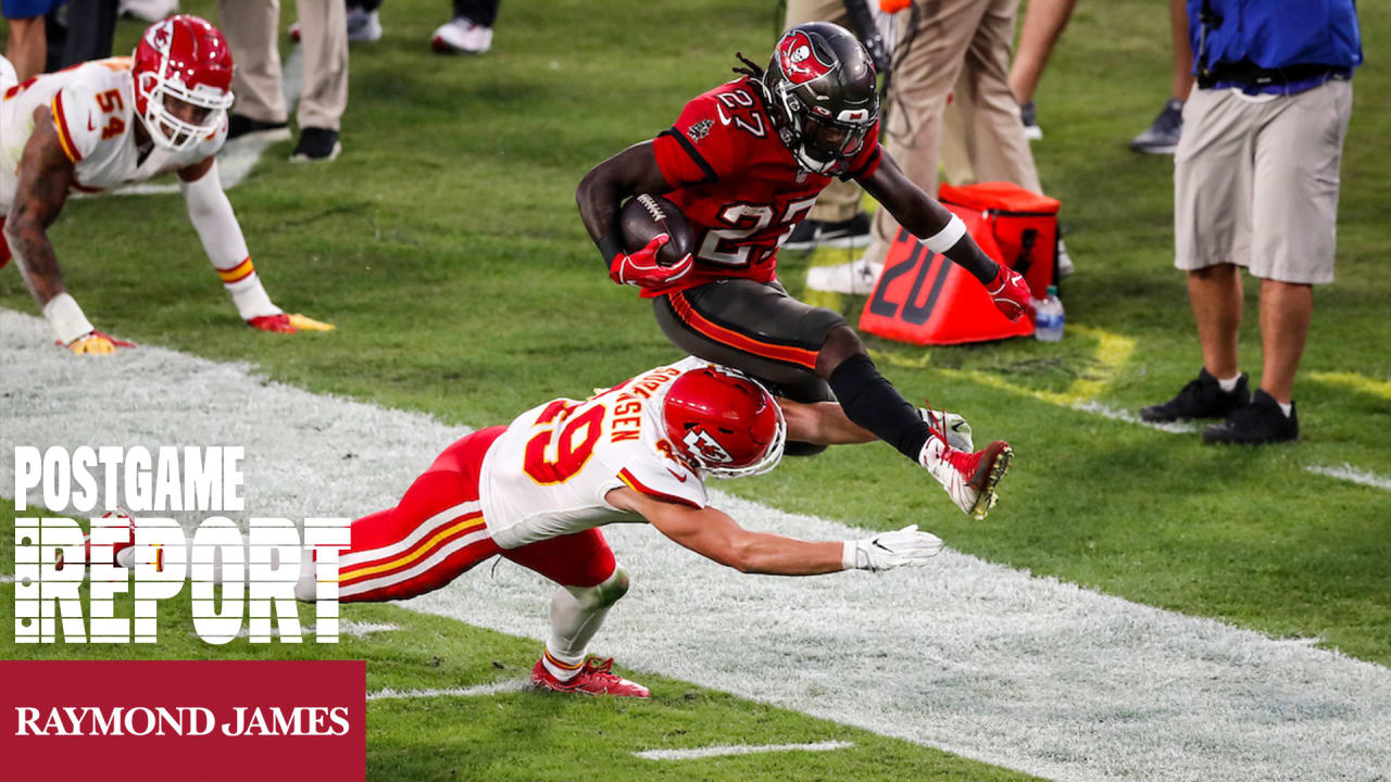 Tampa, United States. 29th Nov, 2020. Tampa Bay Buccaneers quarterback Tom  Brady (12) is hit by Kansas City Chiefs' Frank Clark (C) during the fourth  quarter at Raymond James Stadium in Tampa