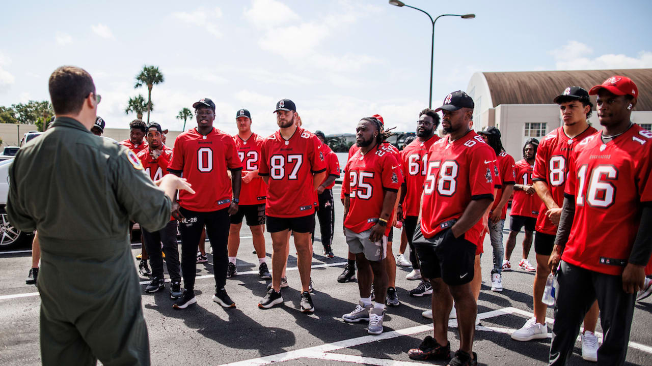 2023 Bucs Rookies Visit MacDill Air Force Base