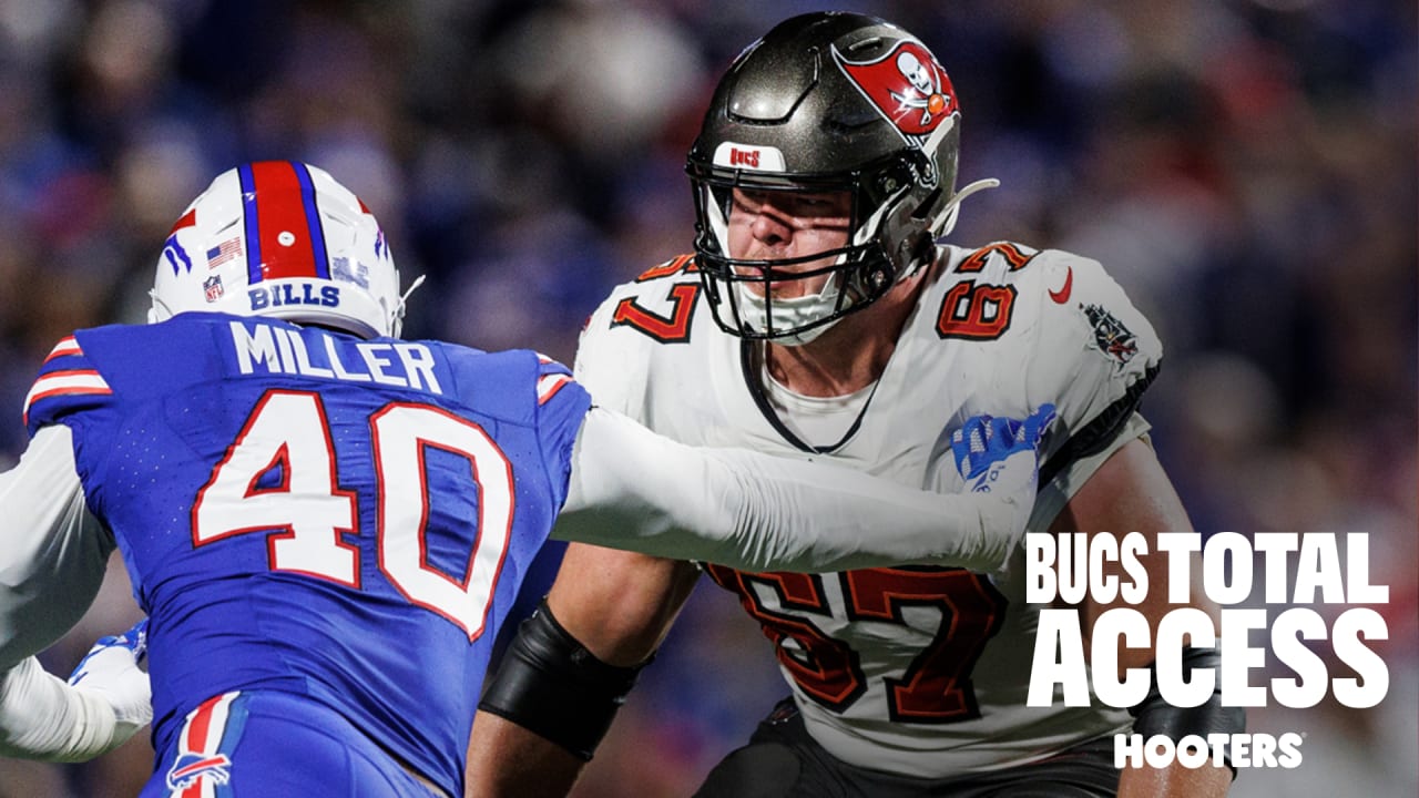 Luke Goedeke Talks Takeaways Vs. Buffalo, Staying Focused Vs. Texans ...