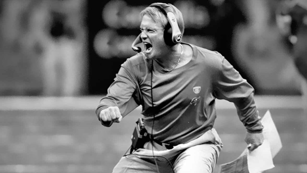 theScore - 2003 - The Tampa Bay Buccaneers defeated the Oakland Raiders  48-21 in Super Bowl XXXVII. Tampa Bay coach Jon Gruden became the youngest  coach to ever win a Super Bowl.