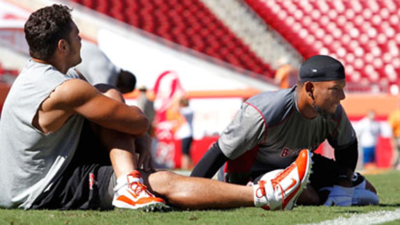 New Orleans Saints - Jimmy Graham and Jonathan Vilma Check out more photos  from today's practice: ->