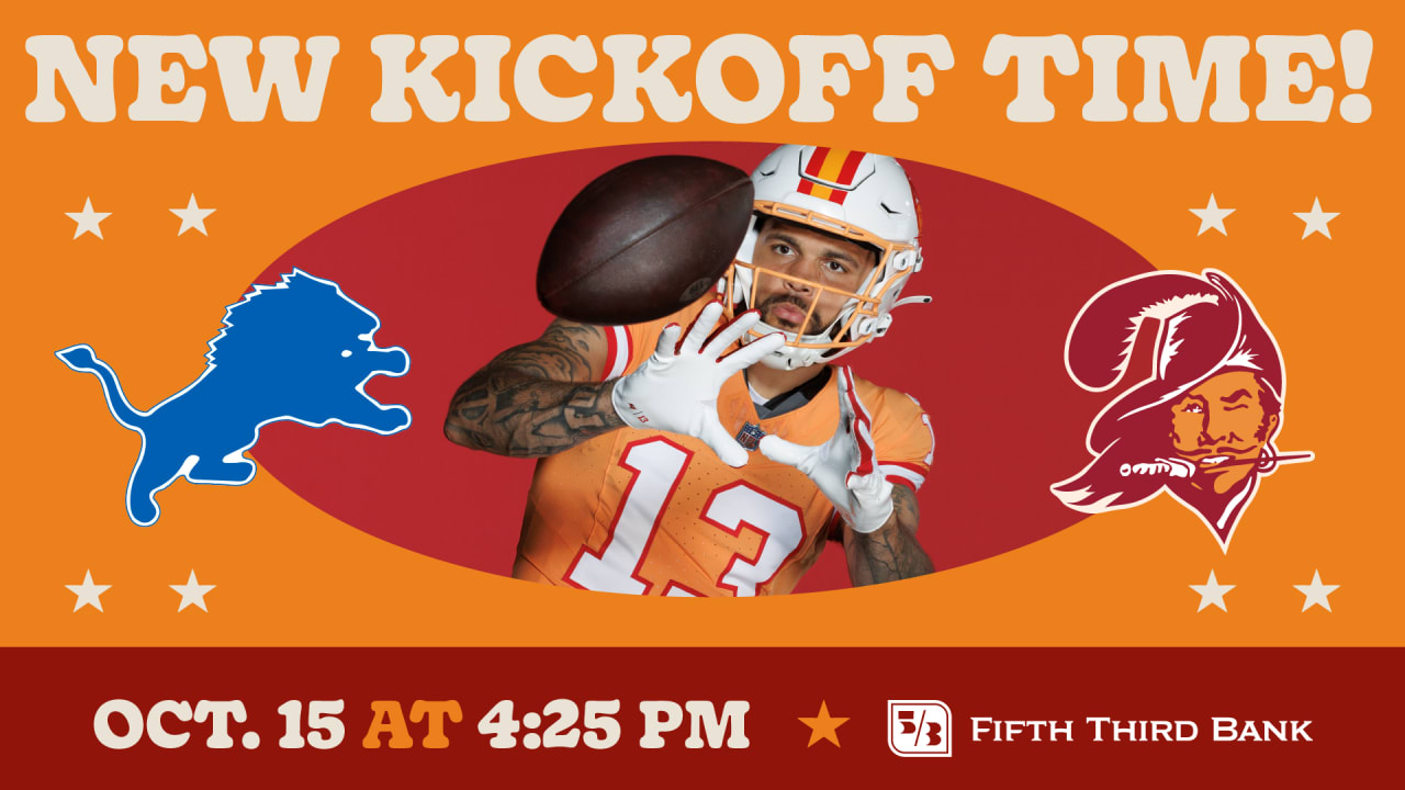 Tampa Bay Buccaneers vs. Detroit Lions Week 6 'Creamsicle' Game vs