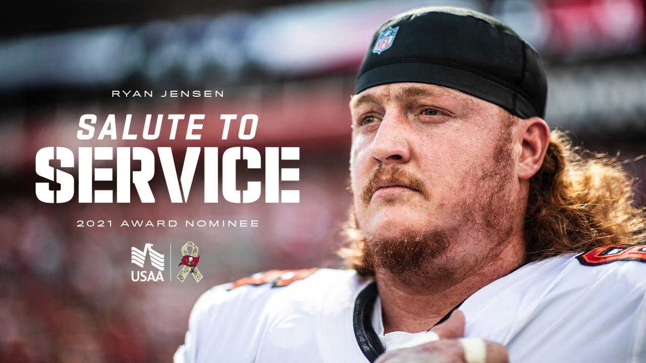 Ryan Jensen is Bucs' 2019 NFL Salute to Service Nominee - Bucs Nation